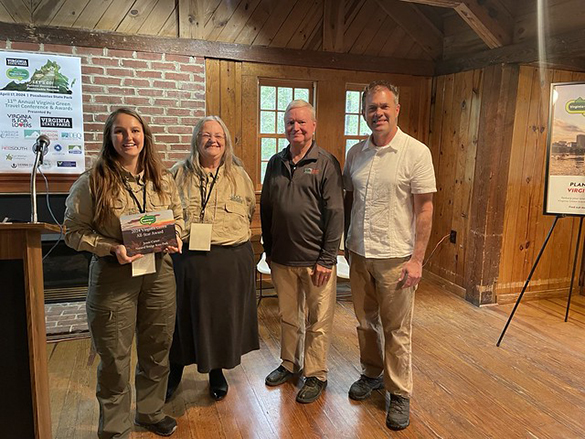 essie Carter, Chief Ranger, Natural Bridge State Park, Nancy Heltman, Visitor Services Director, Virginia State Parks, Jack Berry, President & CEO, Richmond Region Tourism, Tom Griffin, Executive Director, Virginia Green Travel Alliance