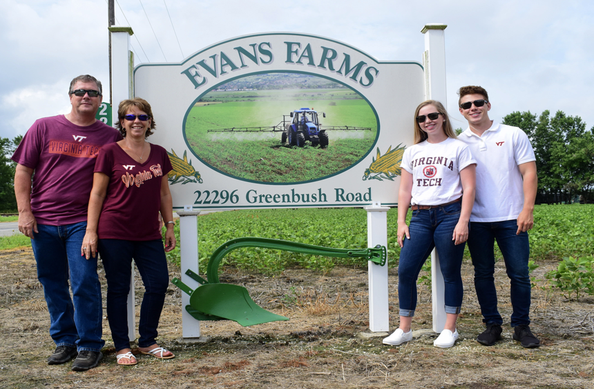 Grand Basin winner Jim Evans and family