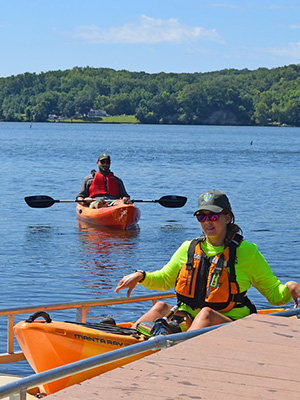 New boat launch at Widewater State Park