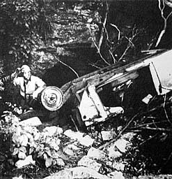 graphic of sinkhole with trash