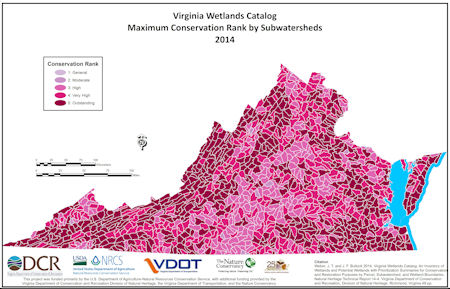 map of va vegetation plots