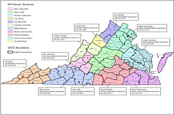 Nutrient Management Planners map