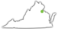 Location of Caledon State Park in Virginia Location of Caledon State Park in Virginia