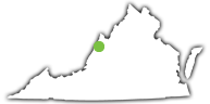 Location of Douthat State Park in Virginia Location of Douthat State Park in Virginia