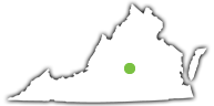 Location of Holliday Lake State Park in Virginia Location of Holliday Lake State Park in Virginia