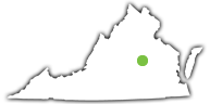 Location of Powhatan State Park in Virginia Location of Powhatan State Park in Virginia