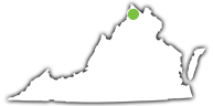 Location of Sweet Run State Park in Virginia Location of Sweet Run State Park in Virginia