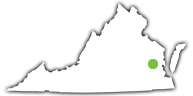 Location of York River State Park in Virginia Location of York River State Park in Virginia