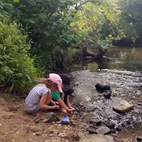Exploring under the High Bridge Trail