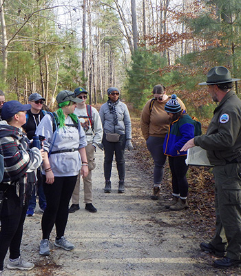 hiking at a state park
