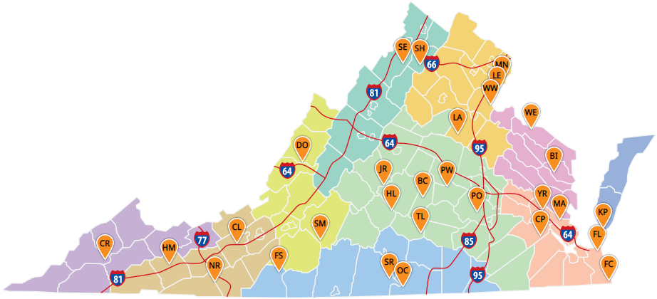 map of good paddling parks statewide