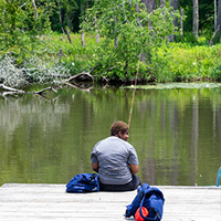 Fishing at Pocahontas State Park
