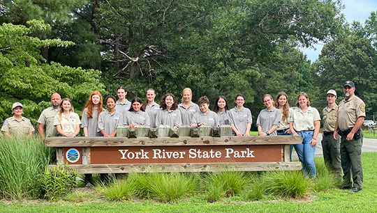 YCC members at York River State Park